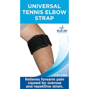 Blue Jay Tennis and Golf Elbow Strap, Universal, Black Hover