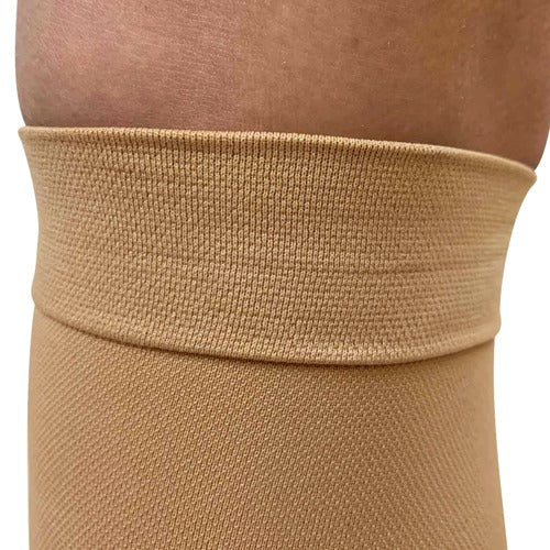 Blue Jay Firm Surgical Weight Stocking 20-30 mmHg, Below Knee, Closed-Toe, Beige, Large