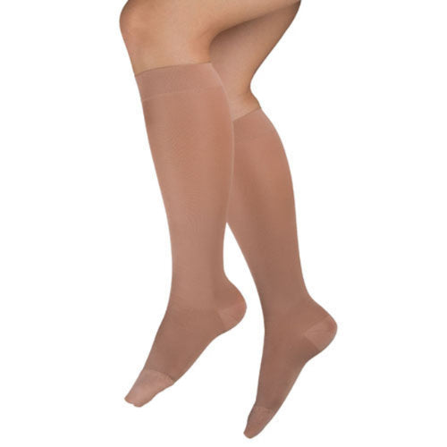 Blue Jay Ladie's Sheer Mild Support 15-20 mmHg Knee High Medium, Beige