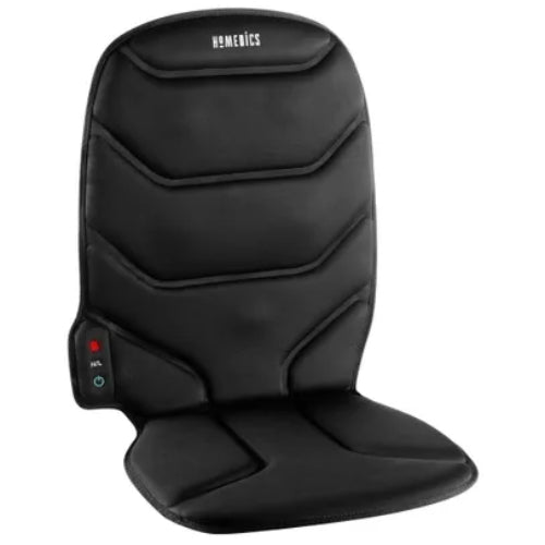 Homedics Deluxe Portable Seat Cushion Massager with Heat Vibrating pad, Back and Lumbar