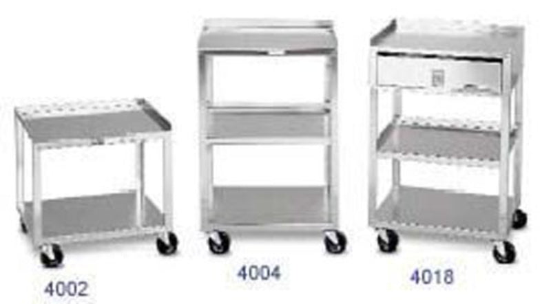 2-shelf mobile cart with drawer