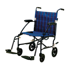 Drive Medical Fly-Lite Transport Chair Blue, 19 Inches