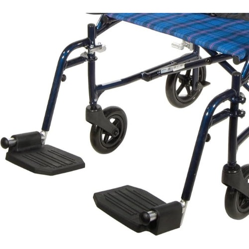 Drive Medical Footrest for DFL19BL Fly-Lite Transport Chair, Adjustable and Durable Mobility Accessory. Moovkart