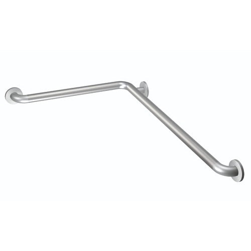 Moen L-Shaped Peened Grab Bar with SecureMount, Slip-Resistant Texture for Enhanced Bathroom Safety. Moovkart