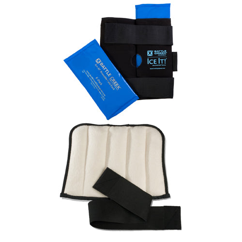 Knee pain relief kit with cold therapy and compression support. Moovkart