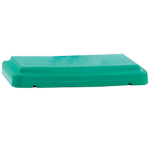 The Step Fitness Stackable Riser, Green, 4-inch with a non-slip stepping surface for added stability and adjustable workout intensity. Moovkart