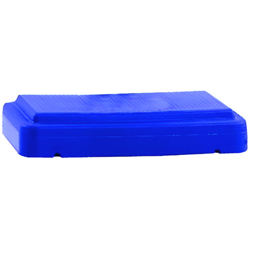 The Step Fitness Stackable Riser, Blue, 6-inch with a non-slip stepping surface for added stability and adjustable workout intensity. Moovkart