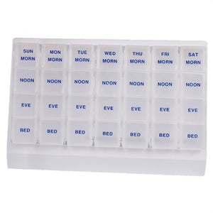 Acu-Life Deluxe 7 day Pill Organizer with Removable Daily Pill Box