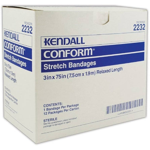 Kendall Conform Stretch Gauze, 3 X 75 Inches, Sterile, 12 per box