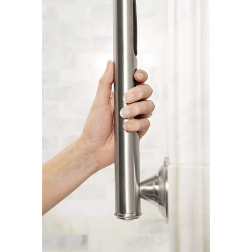 Moen Elegance Grab Bar 24 Inches Chrome with Secure Grip Pads, Moovkart