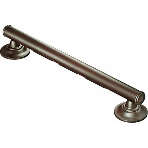 Moen Elegance Grab Bar with Grip Pads, 24 Inches, Old World Bronze