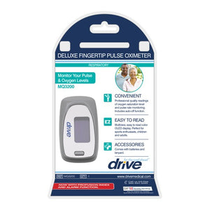 Drive Medical Pulse Oximeter with OLED Display, SpO2 and Pulse Rate Monitoring Hover