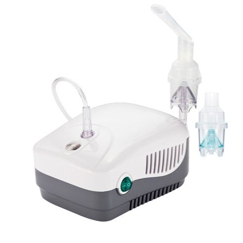 Drive Medical MEDNEB Plus Nebulizer with Reusable and Disposable Nebulizer Kit for Effective Respiratory Therapy and Convenient Use. Moovkart