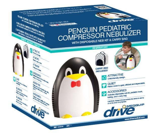 Drive Medical Penguin Pediatric Compressor Nebulizer With Disposable Kit