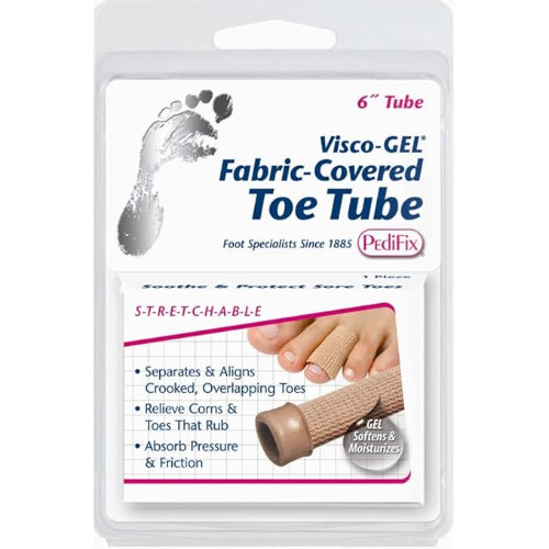 PediFix Visco-GEL Fabric-Covered Toe Tube, Small