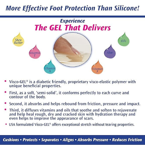 Pedifix Visco-Gel Toe Separators, Large, Pack of 2