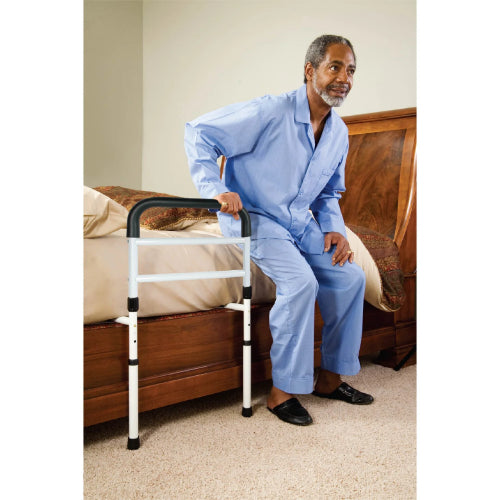 Carex Bed Support Rail for Adults, Adjustable Bed Guard Rail, Tool-Free Assembly, Fall Prevention, Padded Hand Assist Bar