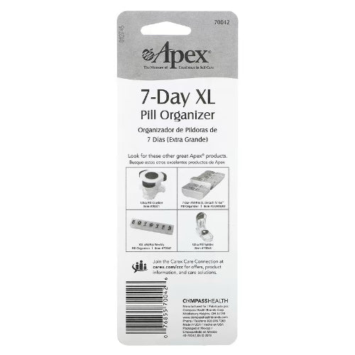 Apex Pill Organizer 7-Day, X-Large