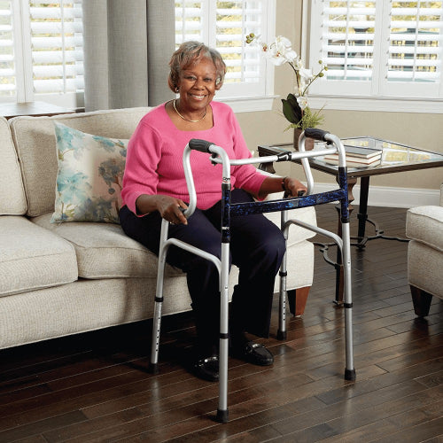 Carex Uplift Adjustable Height Folding Walker