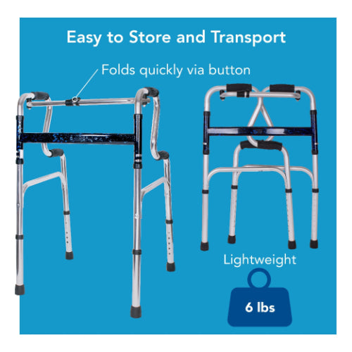 Carex Uplift Adjustable Height Folding Walker