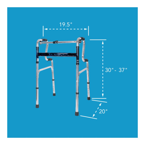 Carex Uplift Adjustable Height Folding Walker