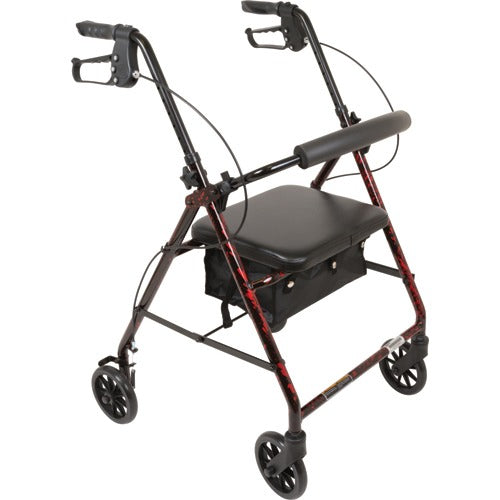 ProBasics Deluxe Aluminum Rollator with 8-inch wheels for easy mobility and support.