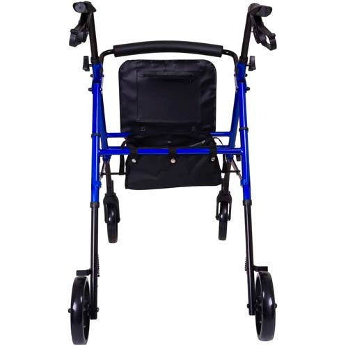 ProBasics Height Adjustable Aluminum Rollator With 8 Inches Wheels, Blue