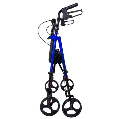 ProBasics Height Adjustable Aluminum Rollator With 8 Inches Wheels, Blue