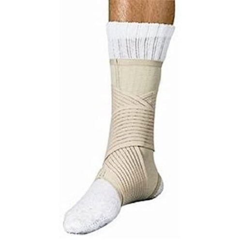 Sport Aid Double Strap Ankle Support, X-Large, Adjustable Compression for Stability