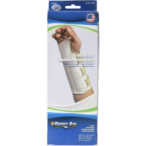 Sport Aid Cock-Up Wrist Splint, Large, Right