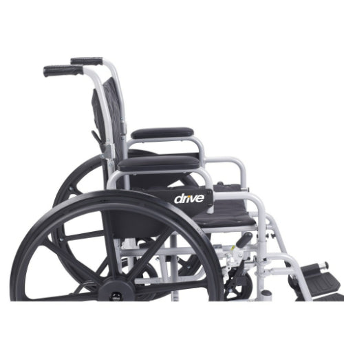 Drive Medical Pollywog Wheelchair/Transport Chair, 20-Inch Seat Width