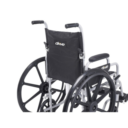 Drive Medical Pollywog Wheelchair/Transport Chair, 20-Inch Seat Width