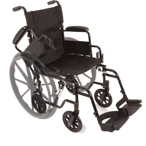 ProBasics K4 Transformer Wheelchair/Transport Chair with Adjustable Footrests and Foldable Design