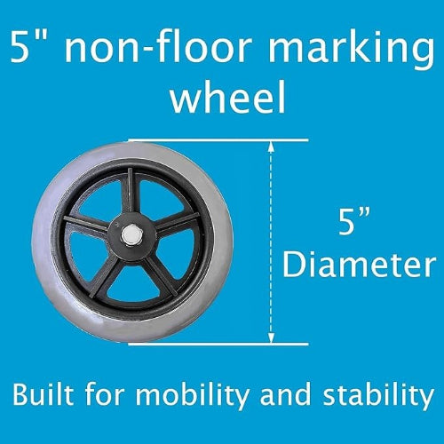 ProBasics Folding Aluminum Junior Walker, 5 Inches Wheels, 2-Button Release