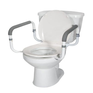 Drive Medical Toilet Safety Rail, White Hover