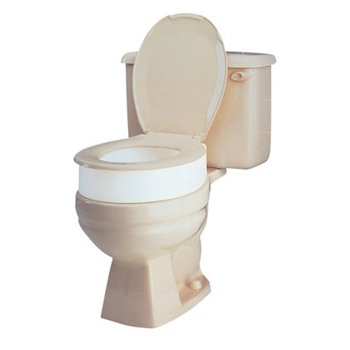 Carex Toilet Seat Elevator Standard, Increases seat height for easier sitting and standing, supports up 300 lbs for added comfort, Moovkart.
