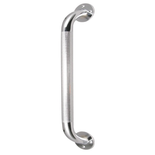 Drive Medical 16-Inch Chrome Grab Bar with Non-Slip Grip for Bathroom Safety, Easy-to-Clean, Non-Slip Grip for Bathroom Support. Moovkart