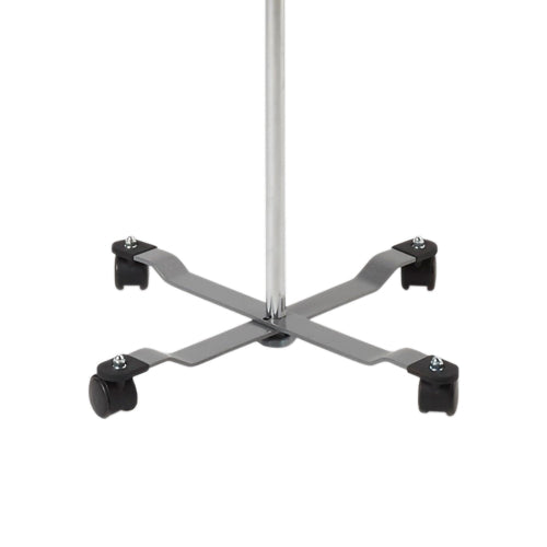 McKesson IV Stand with Adjustable Height, 2-Hook, 4-Leg Rolling Base