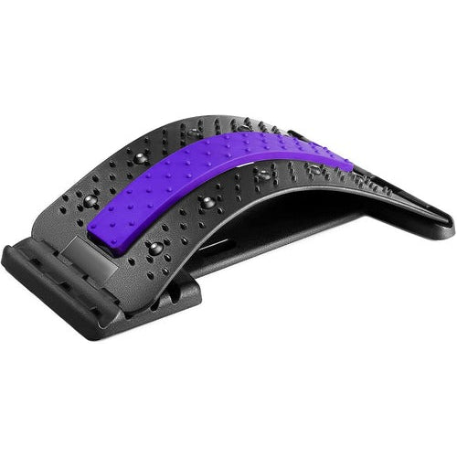 Gubenci Adjustable Multi-Level Spine Deck, Lower and Upper Lumbar Massager, Purple