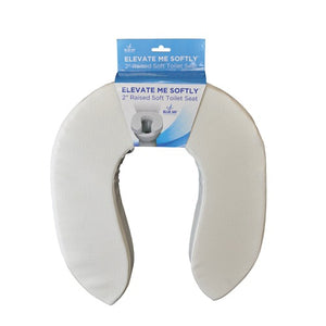 Blue Jay Elevate Me Softly Raised Soft Toilet Seat, 2 Inches, 2 Pack