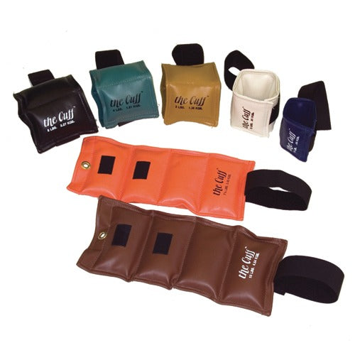 Cuff Deluxe Ankle and Wrist Weight, 7-Piece Set with extra-long adjustable strap for customized fit, ideal for exercises. Moovkart