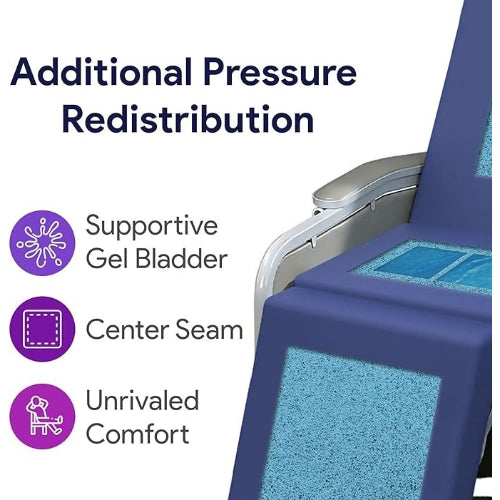 Proactive Medical Geri-Chair Overlay with Gel Bladder