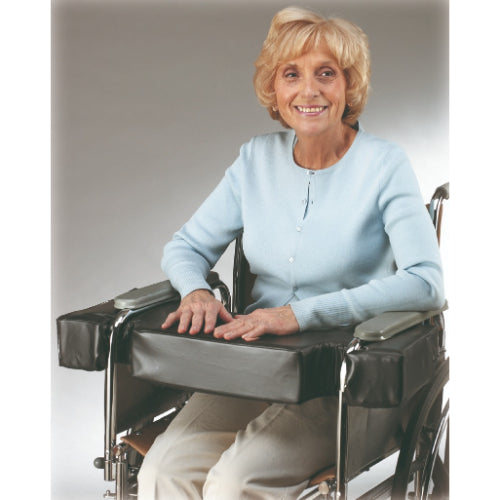 The Skil-Care Lap Top Cushion for Full arm wheelchairs provides a stable and comfortable surface for working on other activities, Moovkart.