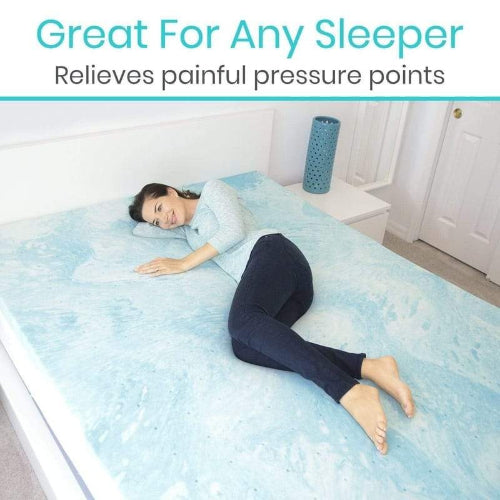 Vive Health 3 Inches Memory Foam Mattress Topper, Gel-Infused, Full