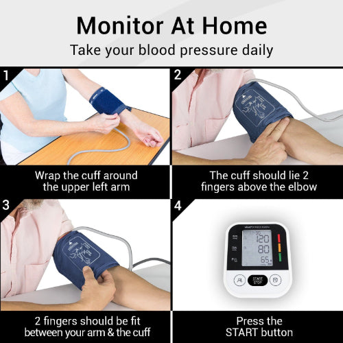 Vive Health Standard Blood Pressure Monitor with One-Touch Operation