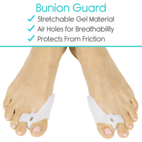 Vive Health Bunion Bundle, Cushioning Gel Pads with Toe Separators