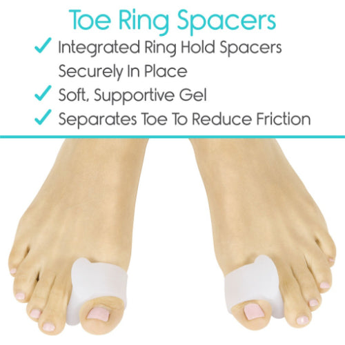 Vive Health Bunion Bundle, Cushioning Gel Pads with Toe Separators