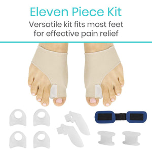 Vive Health Bunion Relief Kit with Gel Pads, Sleeves, Guards and Toe Spacers Hover