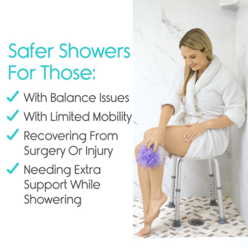 Vive Health Shower Stool, 12.5 Inches Seat