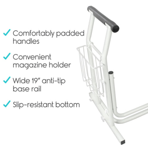 Vive Health Stand Alone Toilet Rail, Pack of 3